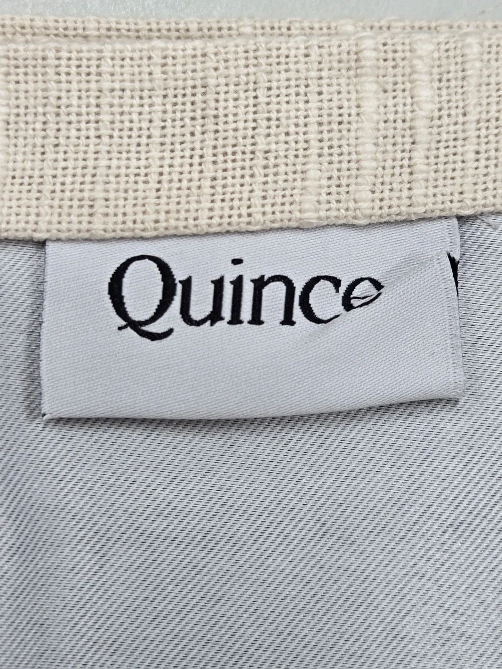 NWT QUINCE Set Of 2 48x96 Cotton Slub Room Darkening Curtains Natural 0722